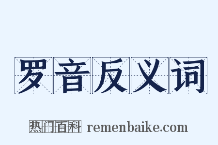 罗音反义词是什么意思的图片